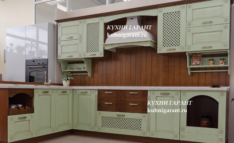 кухня Кристель бирюза 