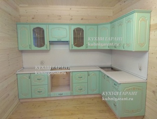 кухня Бирюза прованс с патиной