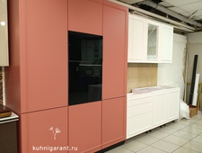 Кухня Охра эмаль с молдингом