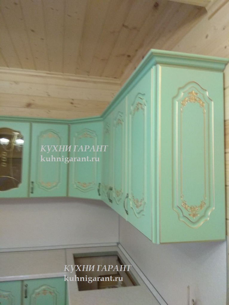 кухня Бирюза прованс с патиной