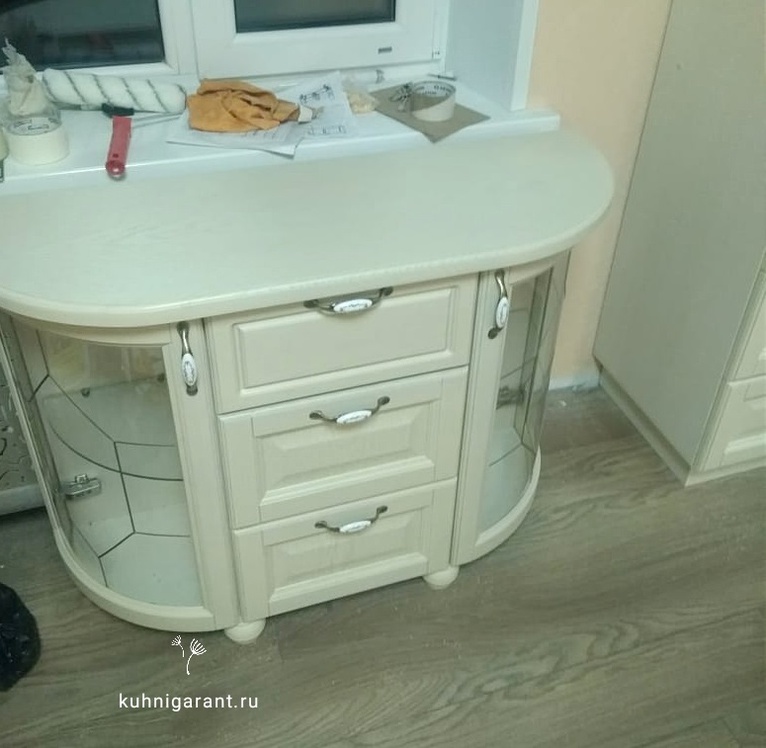 кухня Комод закругленный из массива
