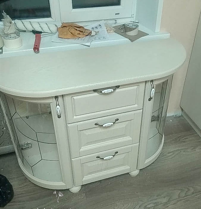 кухня Комод закругленный из массива